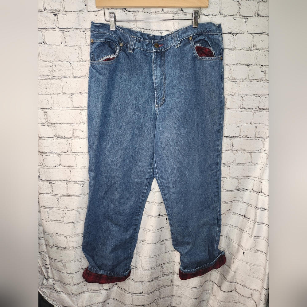 Woolrich Men's Flannel Lined‎ Jeans Size 36x30